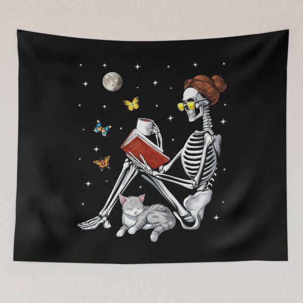 Item preview, Skeleton Book Lover designed and sold by underheaven.
