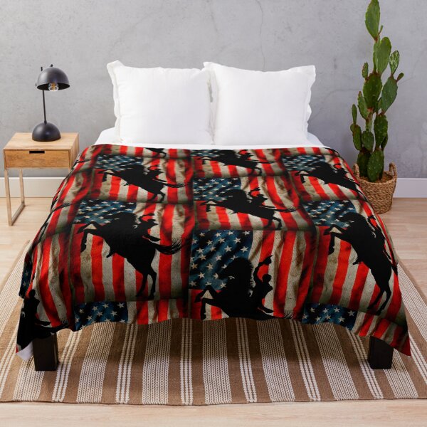 Item preview, Patriot american cowboy and USA flag 2024 designed and sold by erozzz.