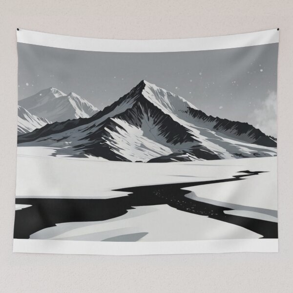 Item preview, Minimalistic Mountainscape Design designed and sold by NanoMalistic.