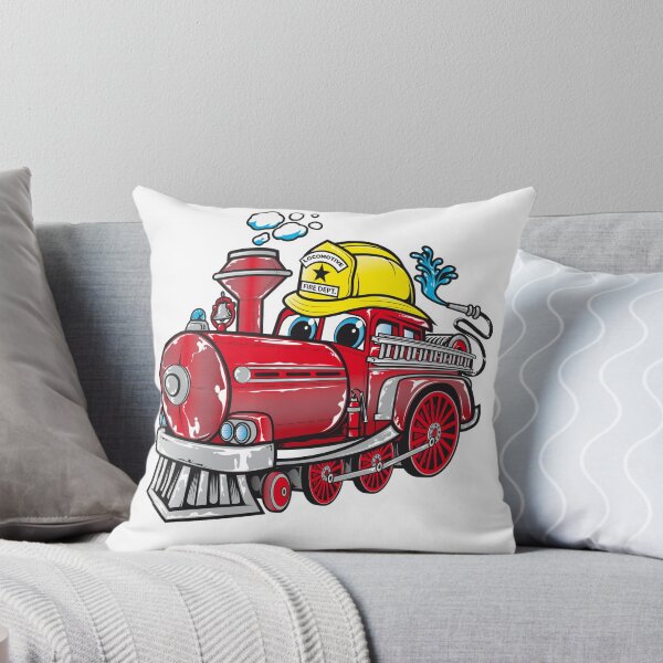 Item preview, Cartoon Train - Little Locomotive Children Fire Engine Train designed and sold by ryankrupnick.