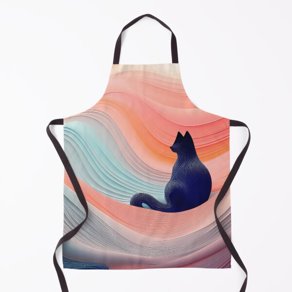 Item preview, “Feline dreams in the wavy zone” designed and sold by Tecno-Art-Land.
