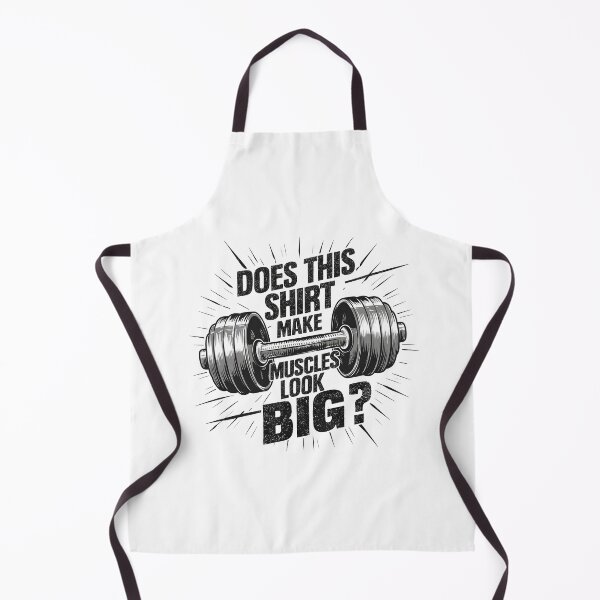 Item preview, Motivational Dumbbell Fitness Design - "Does This Shirt Make My Muscles Look Big?" Gym Apparel designed and sold by Creatiforge.