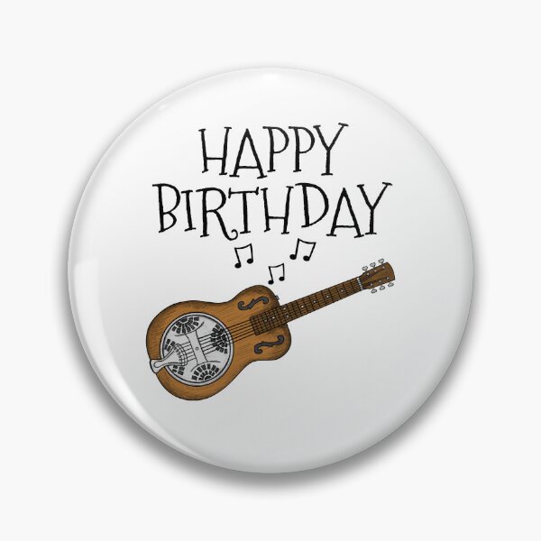 Item preview, Resonator Guitar Happy Birthday Guitarist Musician designed and sold by doodlerob.