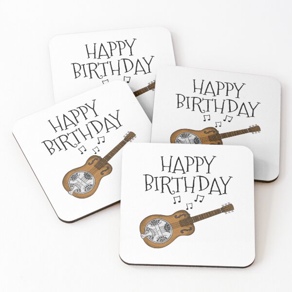 Item preview, Resonator Guitar Happy Birthday Guitarist Musician designed and sold by doodlerob.