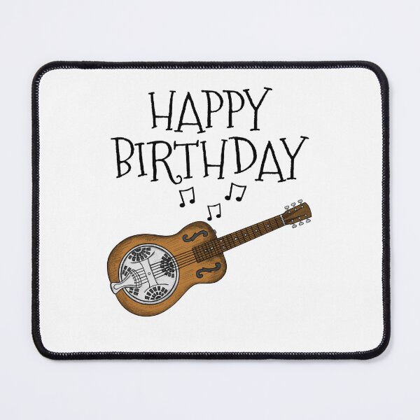 Item preview, Resonator Guitar Happy Birthday Guitarist Musician designed and sold by doodlerob.