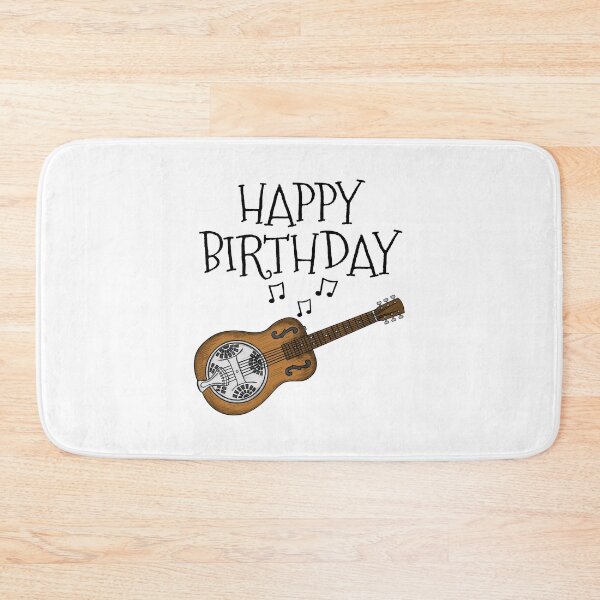 Item preview, Resonator Guitar Happy Birthday Guitarist Musician designed and sold by doodlerob.