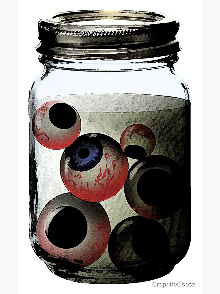 "Jar of Eyes" Canvas Print for Sale by GraphiteGoose Redbubble