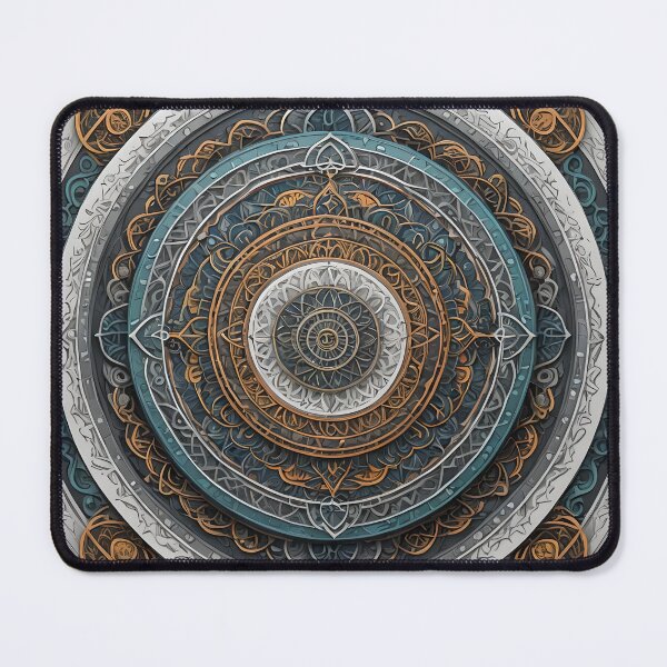 Item preview, Geometric Mandala with Metallic Details designed and sold by MandalasShops.