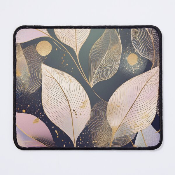 Item preview, Vintage floral leaves in neutral colours, abstract, green and gold designed and sold by navitalidesign.
