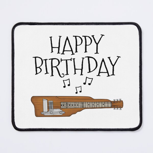 Item preview, Lap Steel Guitar Happy Birthday Slide Guitarist Musician designed and sold by doodlerob.