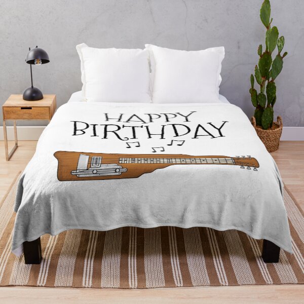 Item preview, Lap Steel Guitar Happy Birthday Slide Guitarist Musician designed and sold by doodlerob.