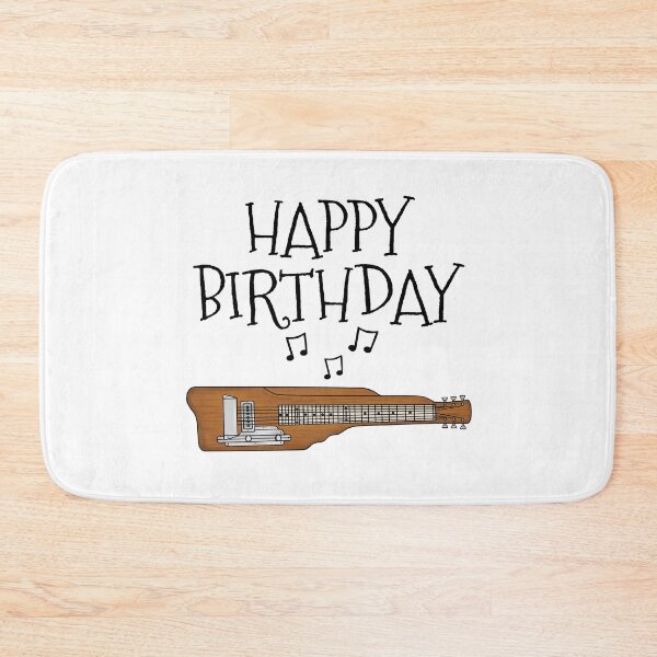 Item preview, Lap Steel Guitar Happy Birthday Slide Guitarist Musician designed and sold by doodlerob.