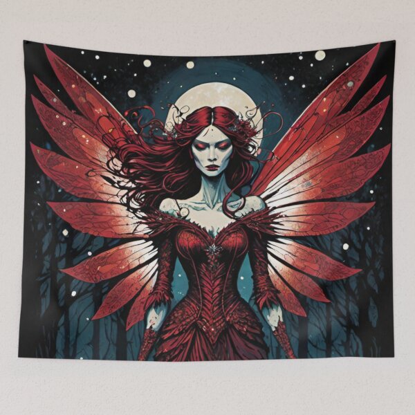 Item preview, Nocturnal Majesty: The Scarlet Enchantress designed and sold by LyssasMindArt.