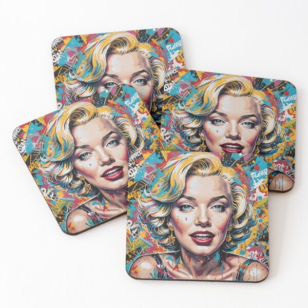 Aperçu de l'œuvre Art éclaboussé Marilyn M créée et vendue par Bouncingbumble.