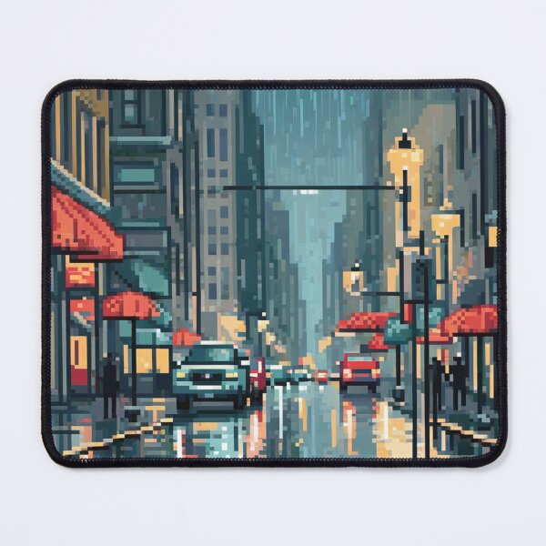 Item preview, Rainy Night In The City, Design An Artwork Of A Bustling City Street In The Rain designed and sold by WATERDUST.