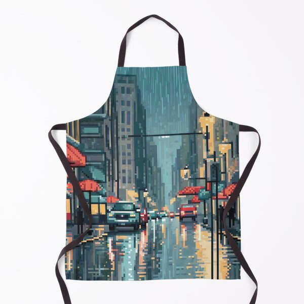 Item preview, Rainy Night In The City, Design An Artwork Of A Bustling City Street In The Rain designed and sold by WATERDUST.