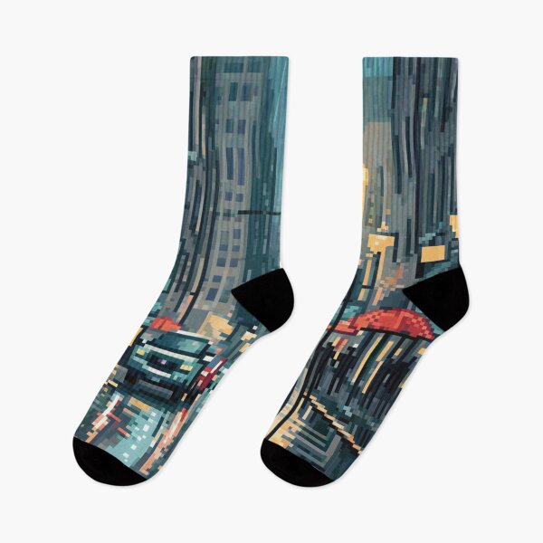 Item preview, Rainy Night In The City, Design An Artwork Of A Bustling City Street In The Rain designed and sold by WATERDUST.