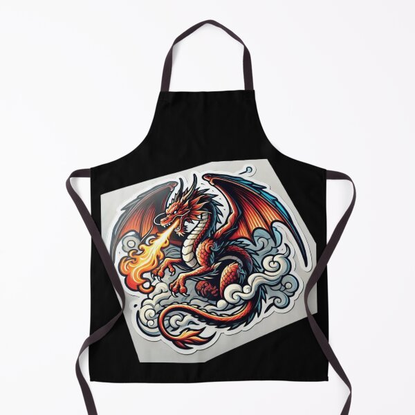 Item preview, Red Dragon Breathing Fire designed and sold by PinUpPizzazz.