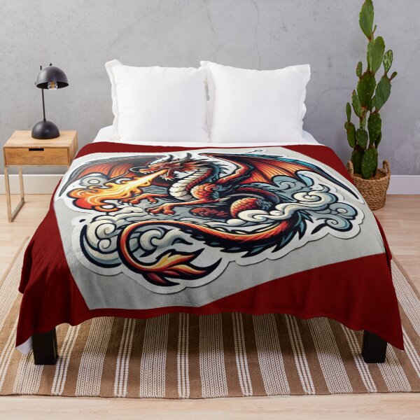 Item preview, Red Dragon Breathing Fire designed and sold by PinUpPizzazz.