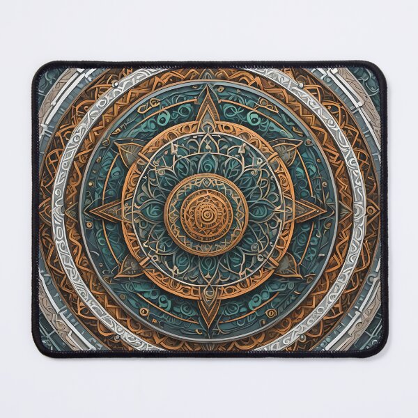 Item preview, Metallic Star Mandala in Gold and Silver designed and sold by MandalasShops.