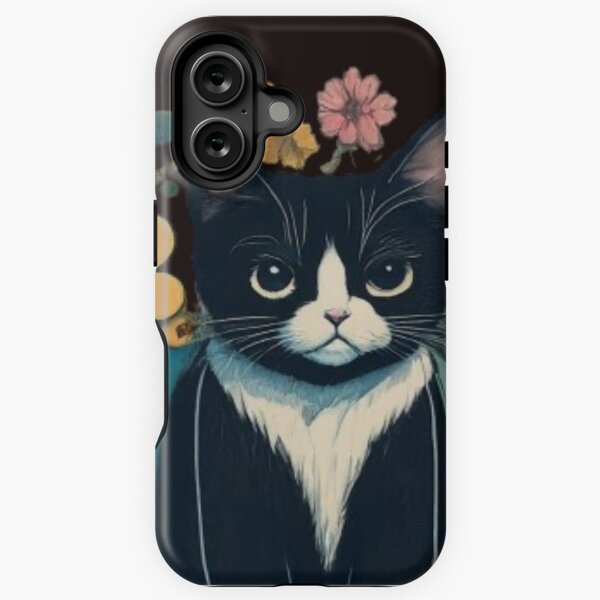 Vista previa del artículo con la obra «Gato de flor de esmoquin - Purrfectly Adorable», diseñado y vendido por Satyamshop76.