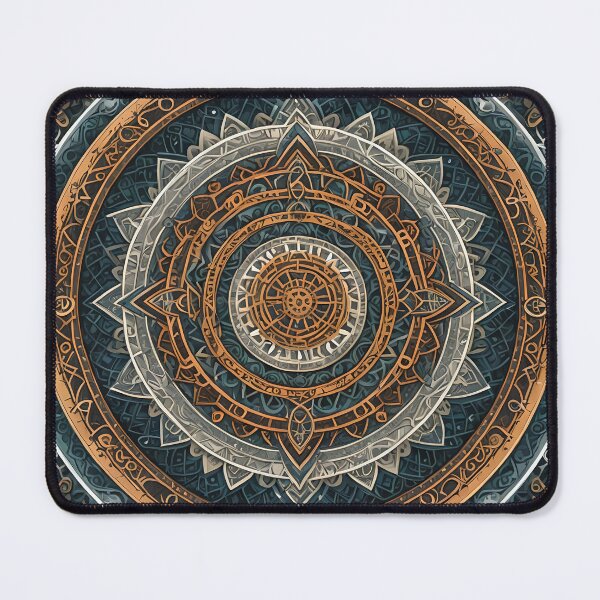 Item preview, Esoteric Mandalas with Golden and Blue Touches designed and sold by MandalasShops.