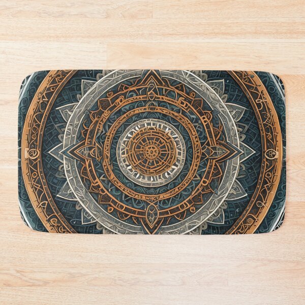 Item preview, Esoteric Mandalas with Golden and Blue Touches designed and sold by MandalasShops.
