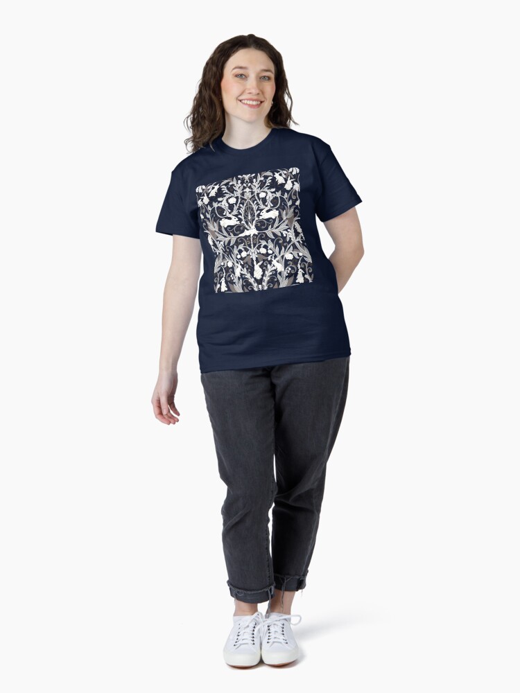 Thumbnail 4 of 7, Classic T-Shirt, Ghostpipe Mushroom Ghost Bunnies designed and sold by tinaschofield.