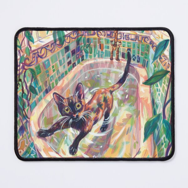 Item preview, Cat in Bathroom designed and sold by patternshoprad.