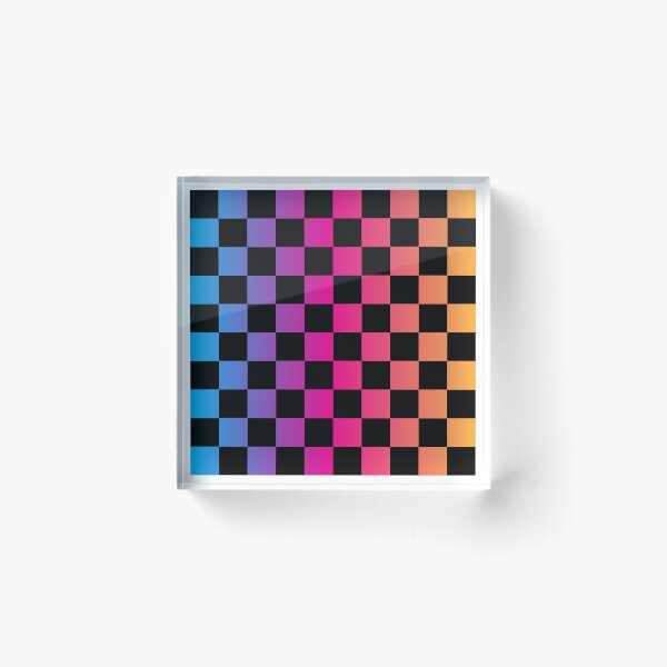 Item preview, Retro Multicolored Checkered designed and sold by Inspired Life Creative.