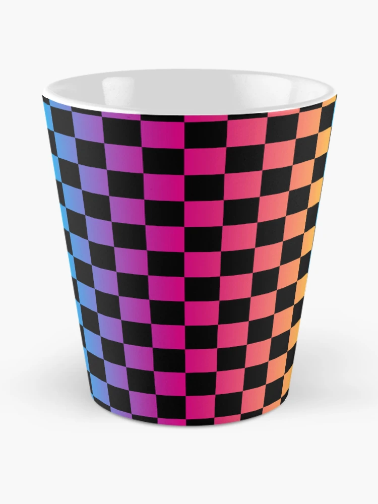 Thumbnail 2 of 4, Coffee Mug, Retro Multicolored Checkered designed and sold by Inspired Life Creative.
