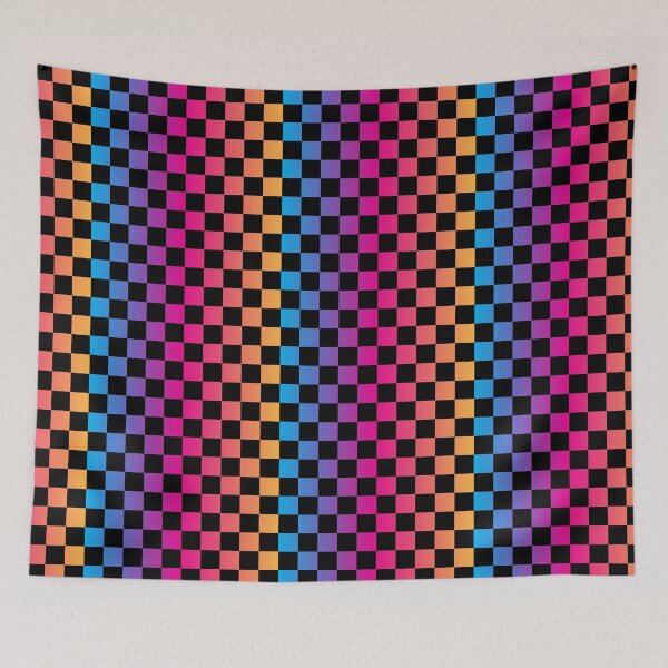 Item preview, Retro Multicolored Checkered designed and sold by Inspired Life Creative.