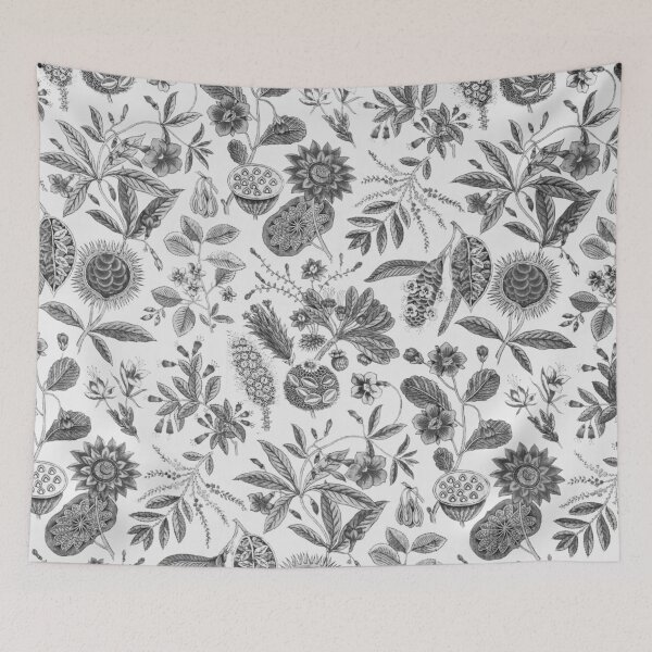 Item preview, Vintage Black and White Botanical Print designed and sold by Piccolo Fiore Prints.