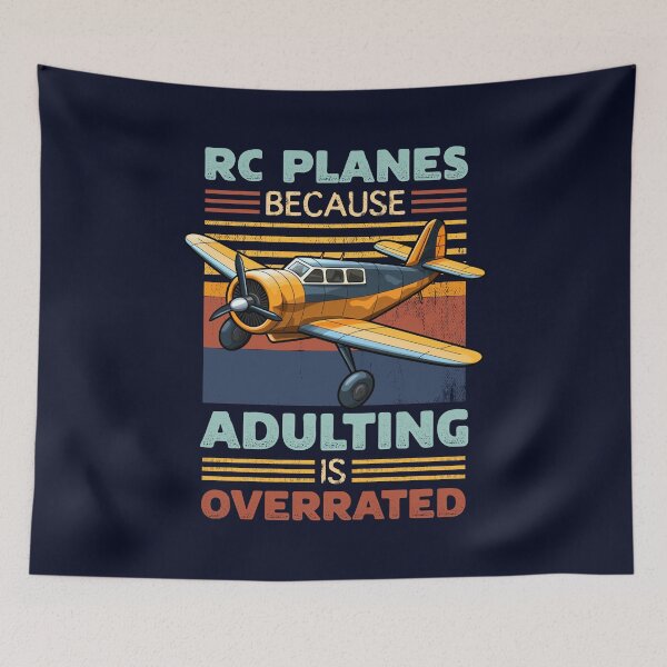 Item preview, Stylish and Vibrant RC PLANES – BECAUSE ADULTING IS OVERRATED Distressed Grunge Classic Vintage Sunset RC Planes Enthusiast Design designed and sold by zenturtlemerch.