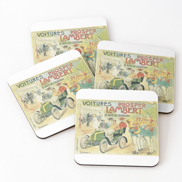 Item preview, Prosper Lambert Cars - Vintage Poster - 1900s designed and sold by BASlade93.