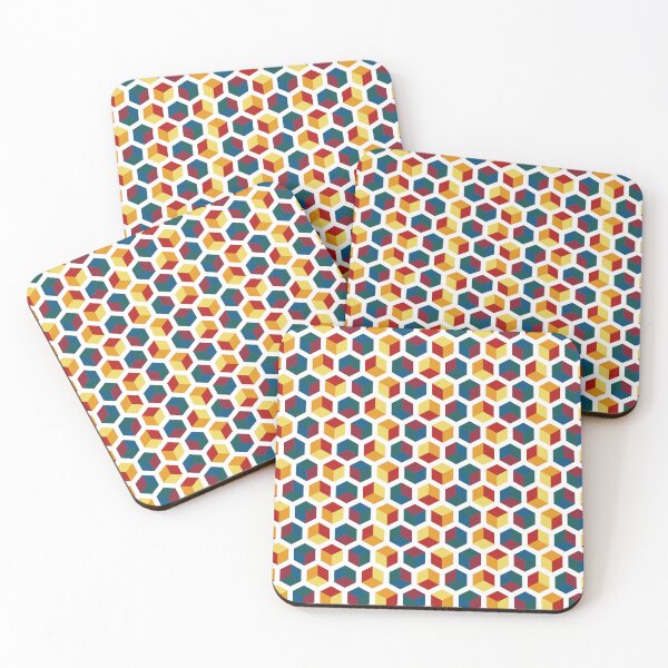 Item preview, Multicolored 3D cubes #5 (Light theme) designed and sold by DesignMixArt.