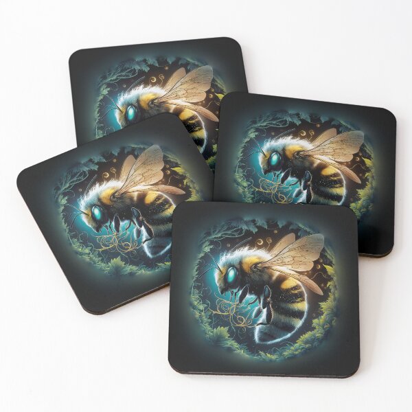 Item preview, A Magical Bee in Dark Forest designed and sold by DreamVibeShirt.