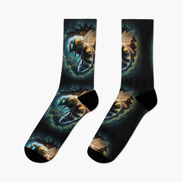 Item preview, A Magical Bee in Dark Forest designed and sold by DreamVibeShirt.