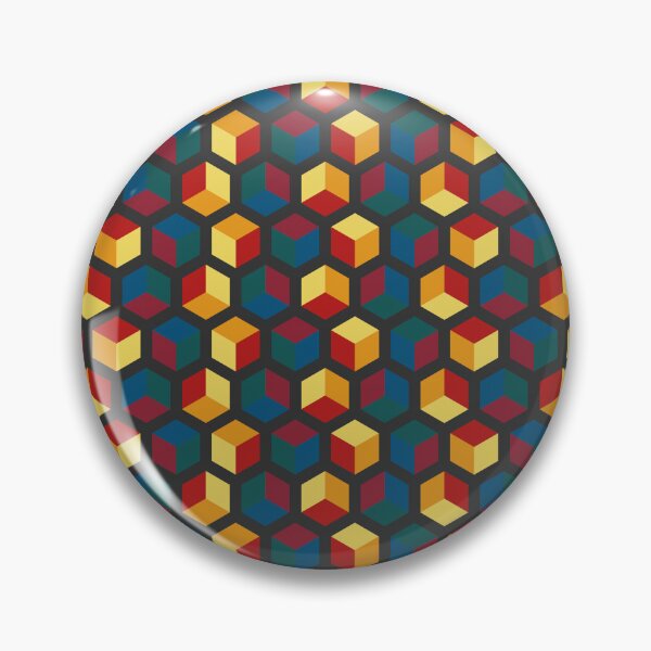 Item preview, Multicolored 3D cubes #5 (Dark theme) designed and sold by DesignMixArt.