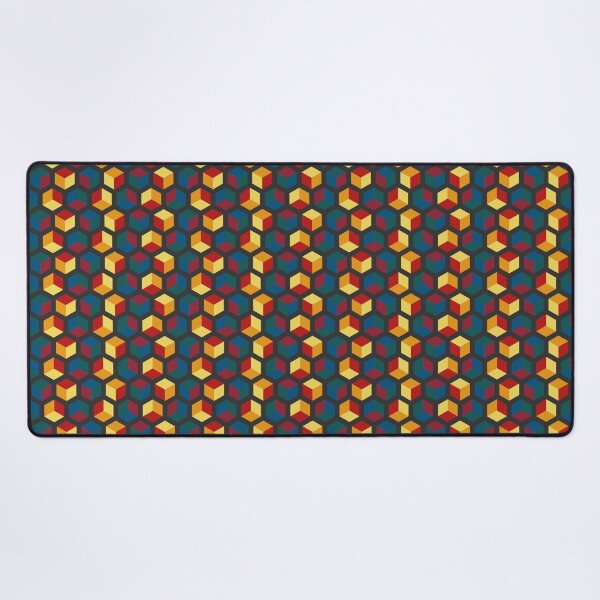 Item preview, Multicolored 3D cubes #5 (Dark theme) designed and sold by DesignMixArt.