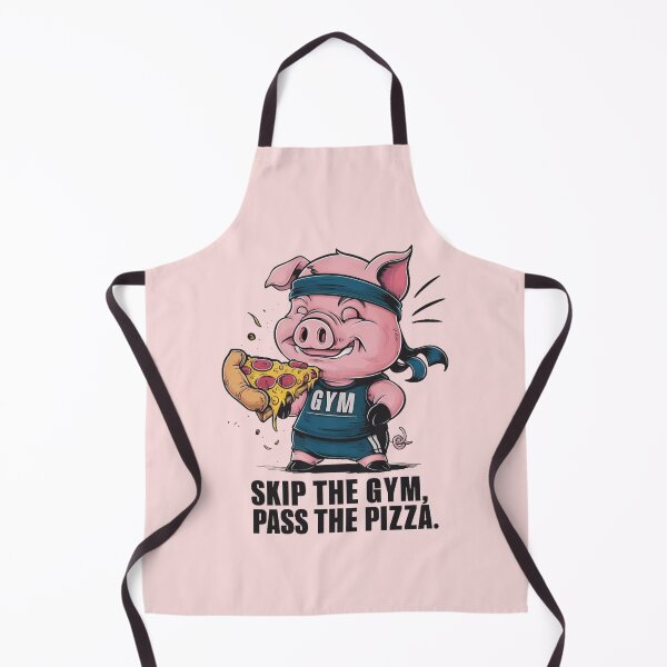 Item preview, Adorable pig Eats Pizza, Skips Gym - Priorities Set designed and sold by NiRia Spot.