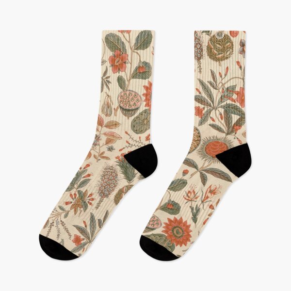 Item preview, Vintage Muted Rust, Khaki and Beige Botanical Print designed and sold by Piccolo Fiore Prints.