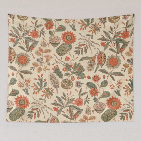 Item preview, Vintage Muted Rust, Khaki and Beige Botanical Print designed and sold by Piccolo Fiore Prints.