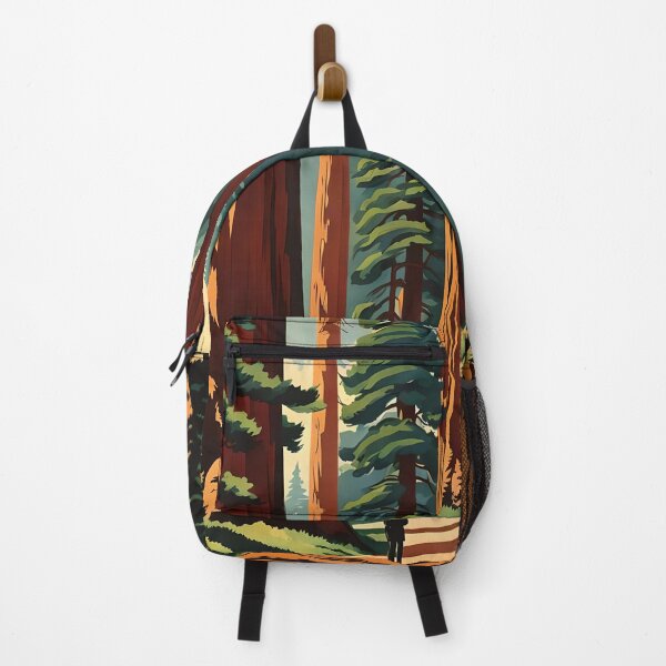 Item preview, Retro Style Giant Sequoia Forest designed and sold by ChanceTwoArt.