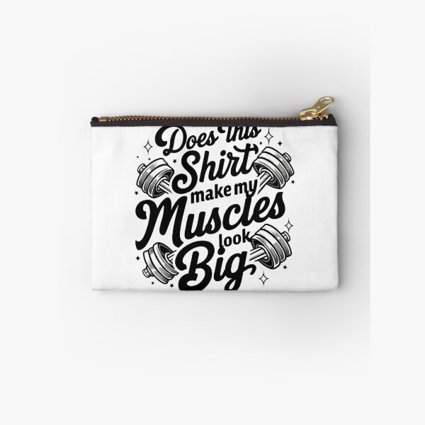 Item preview, Does This Shirt Make My Muscles Look Big? Fitness Funny Quote with Dumbbell and Stars designed and sold by Creatiforge.