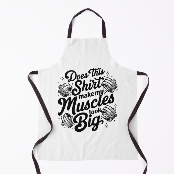Item preview, Does This Shirt Make My Muscles Look Big? Fitness Funny Quote with Dumbbell and Stars designed and sold by AmiGraph.