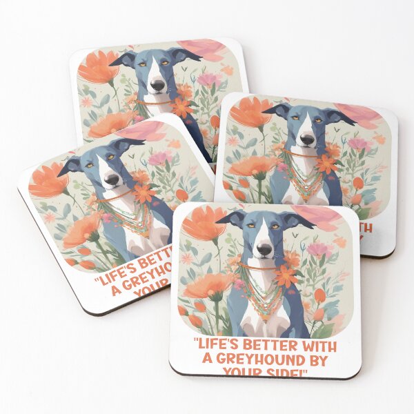Item preview, Greyhound, life is better with  designed and sold by Wilfried van Dokkumburg.