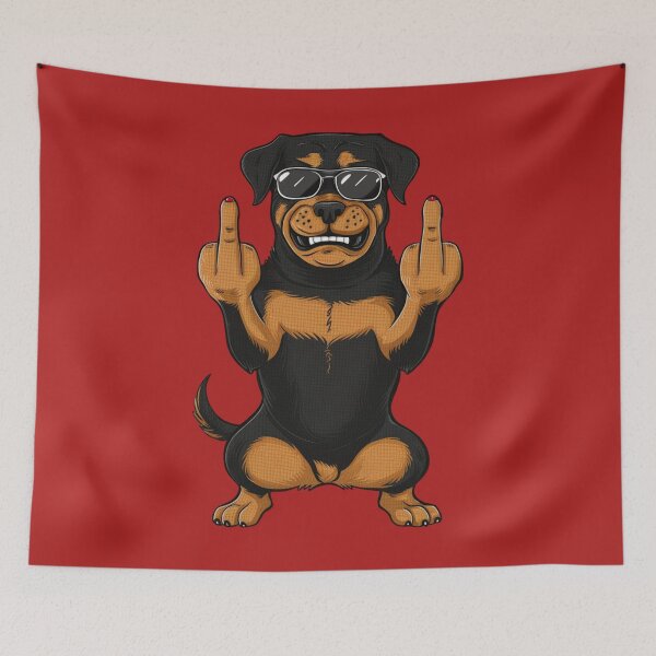 Item preview, Rottweiler Middle Finger designed and sold by 123ks.