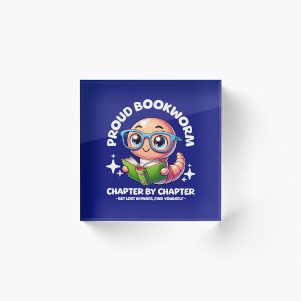 Item preview, Cute Bookworm with Glasses reading a Book - "Proud Bookworm" designed and sold by Infinitee8hirts.