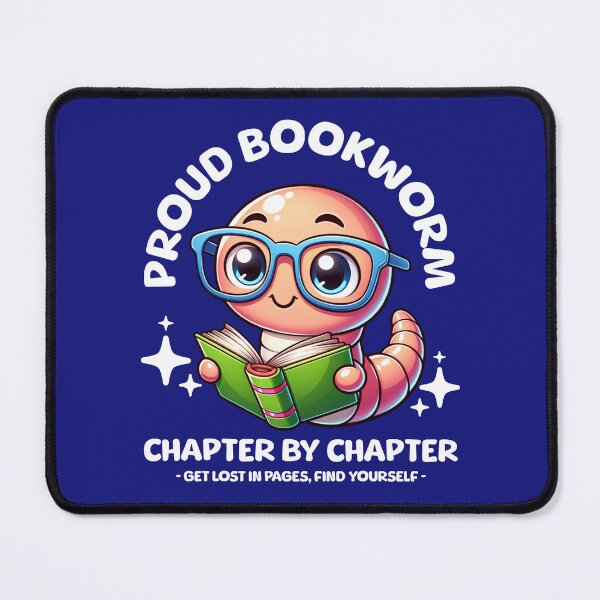 Item preview, Cute Bookworm with Glasses reading a Book - "Proud Bookworm" designed and sold by Infinitee8hirts.